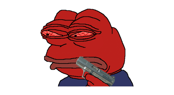 pepe with gun